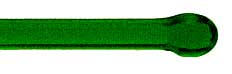 Lauscha Transparent Green 6-8 mm